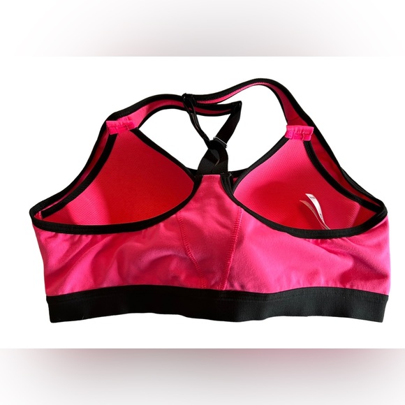 VICTORIA SECRET SPORT VSX zip front hot pink athletic yoga bra underwire NWOT - Picture 2 of 3